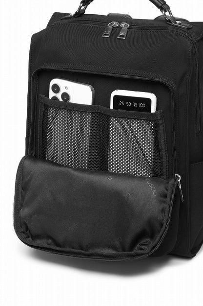 撥水スクエア型 収納ポケット多数 リュックサック 17-1230